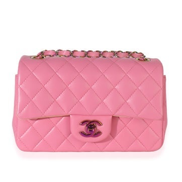 Leather Rectangular Flap Bag Mini