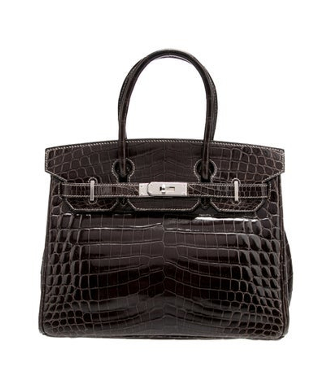 Hermes Shiny Porosus Crocodile Birkin 30