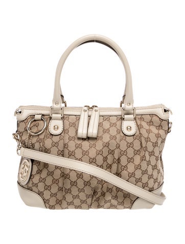 GG Canvas Top Handle Bag