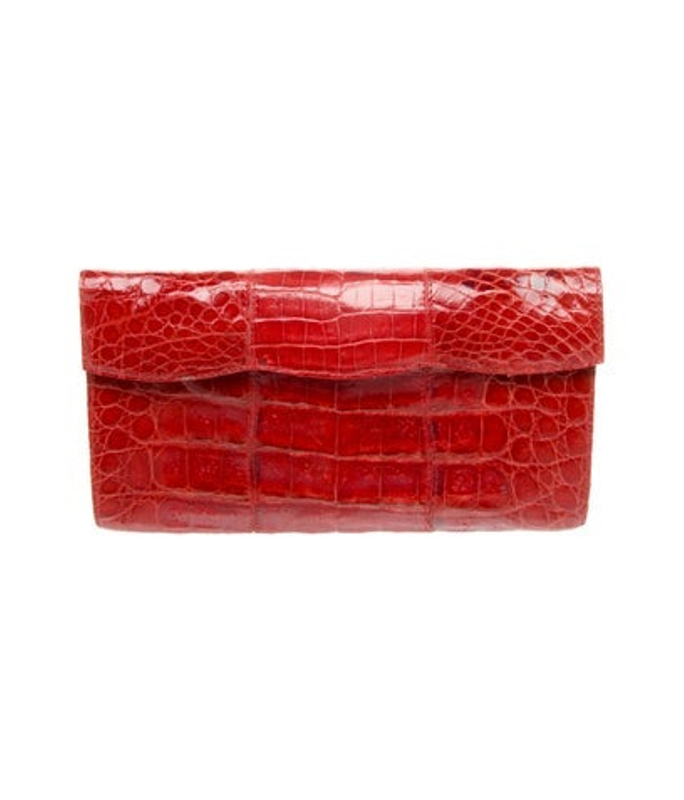 Nancy Gonzalez Gonzalez Embossed Leather Clutch