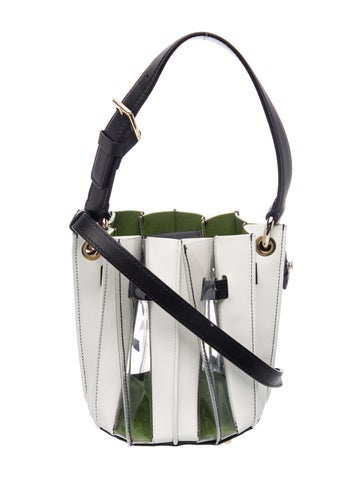 Sara Battaglia Leather Bucket Bag