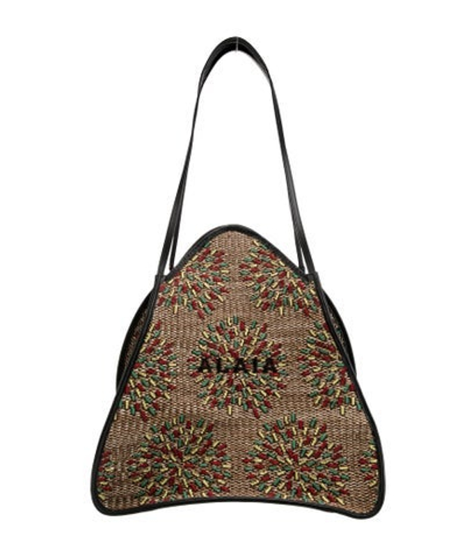 Alaia Straw Backpack
