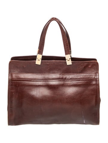 Leather Top Handle Bag Vintage