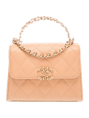 Double Chain Top Handle Bag
