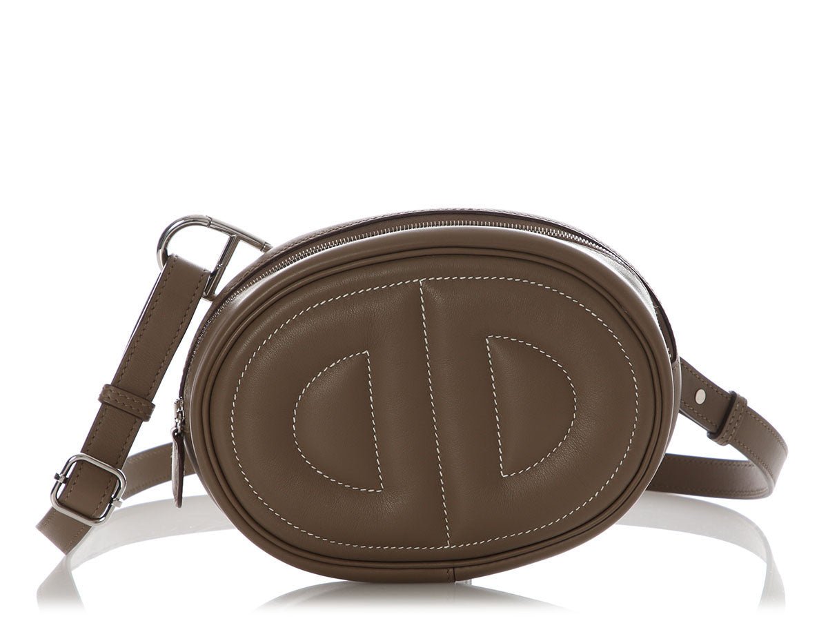 Hermes Hermès Etoupe Swift Loop Belt Bag