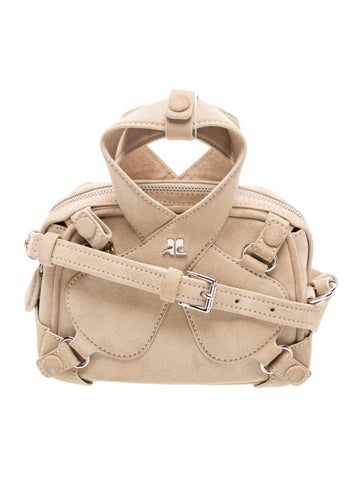 Courreges Suede Crossbody Bag