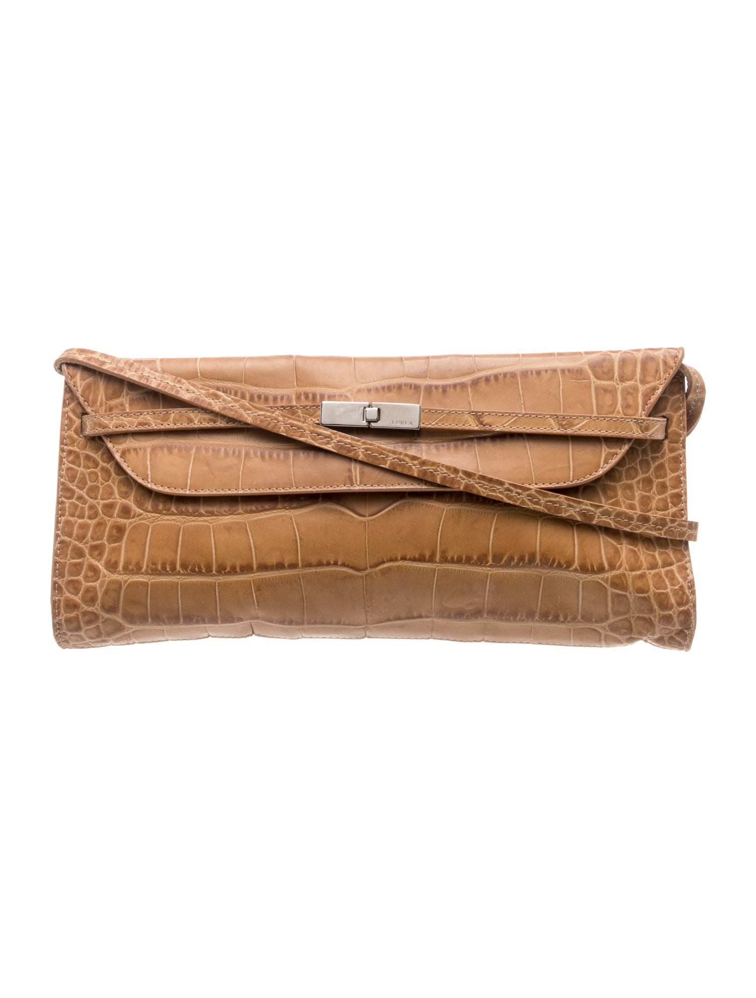 Embossed Leather Shoulder Bag
