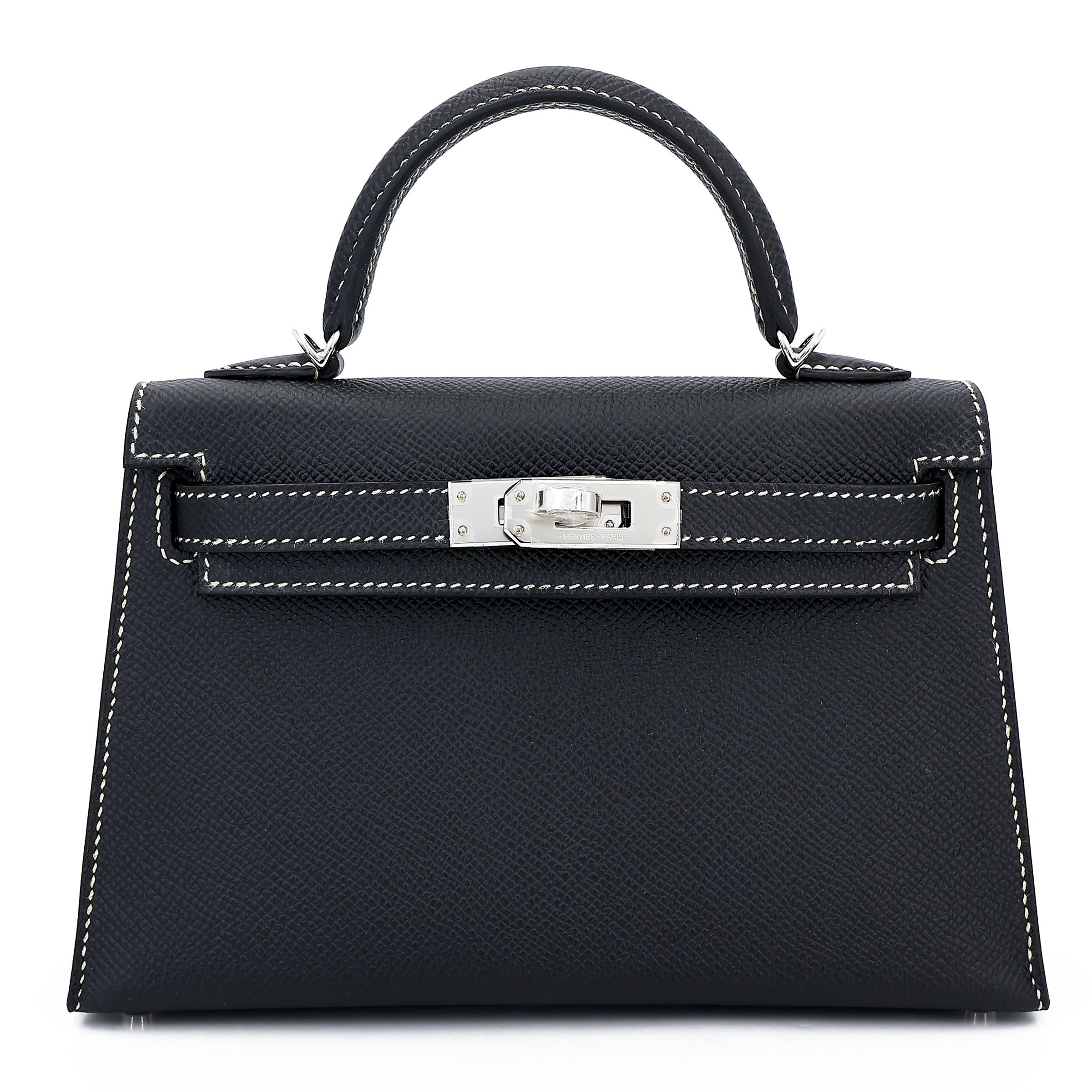 Hermes Brand New ( Rank N ) HERMÈS Special Order Mini Kelly II HSS Noir (89) Gris Perle (80) Epsom Palladium hardware K (2025)