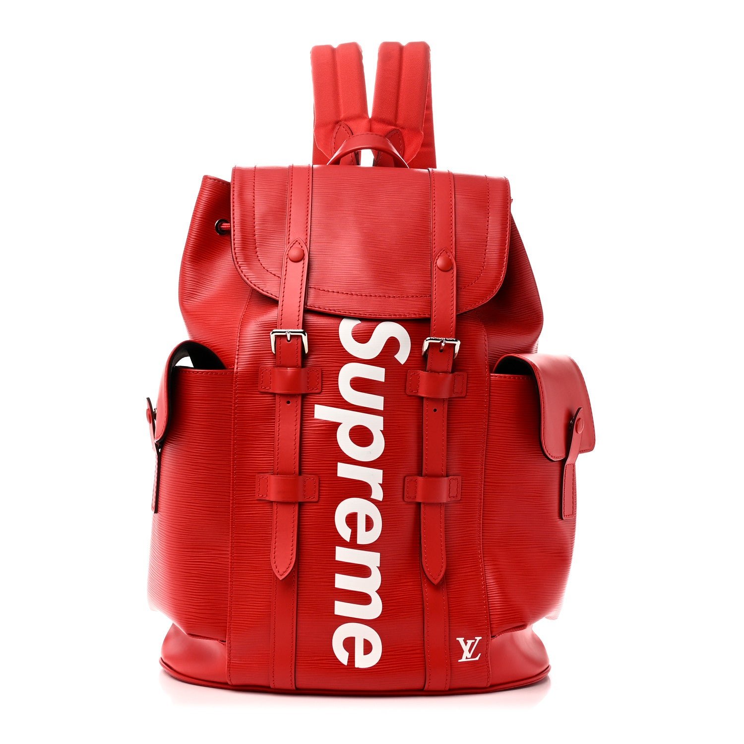 Louis Vuitton X SUPREME Epi Christopher Backpack PM Red