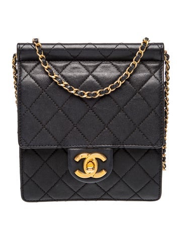 CC Pearl Quilted Flap Bag