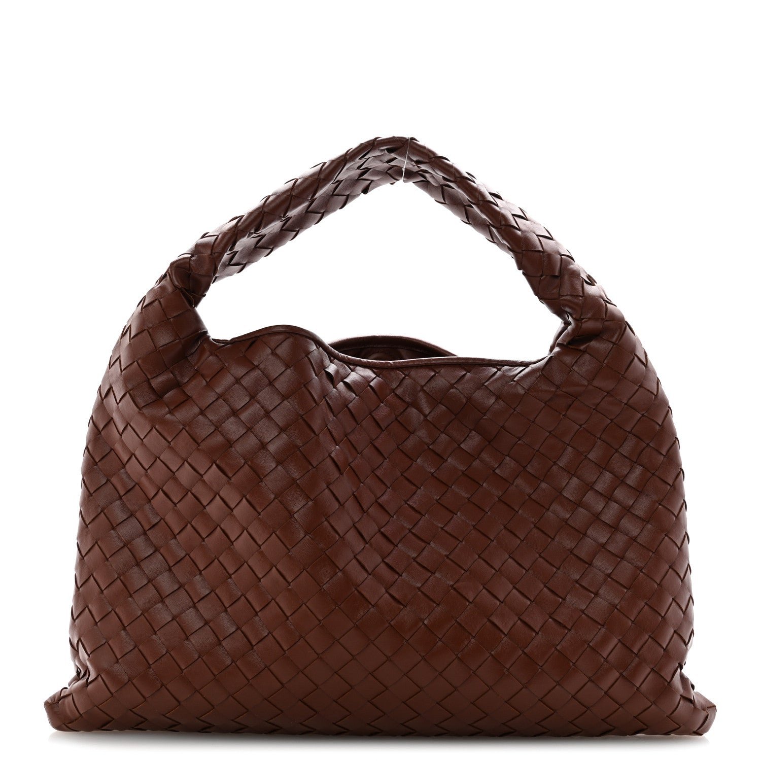 Bottega Veneta Calfskin Intrecciato Small Hop Sapele