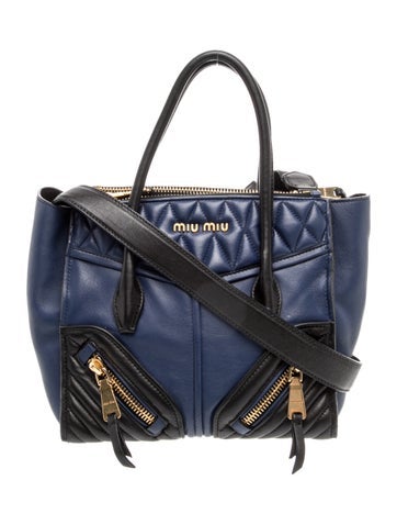 Miu Miu Leather Top Handle Bag