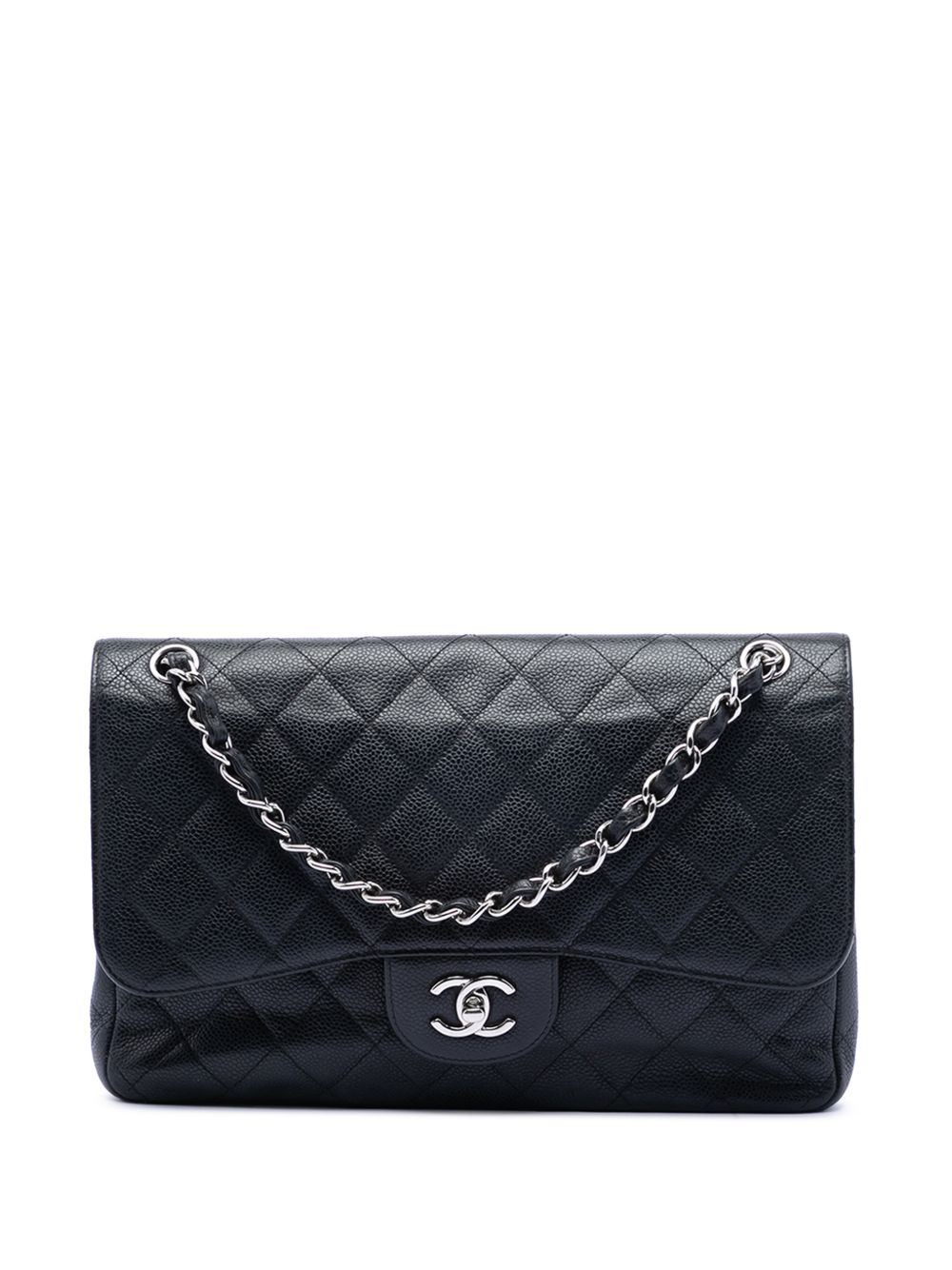 2012 Jumbo Classic Caviar Double Flap shoulder bag