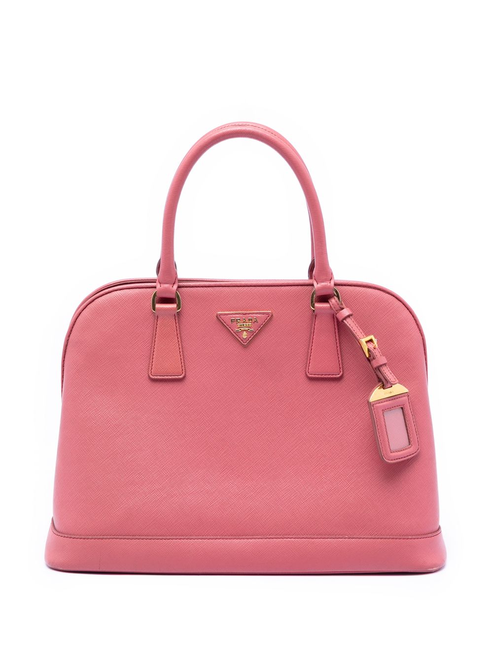 Prada 2010-2025 Medium Saffiano Lux Open Promenade satchel