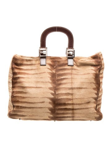 Ponyhair Top Handle Bag