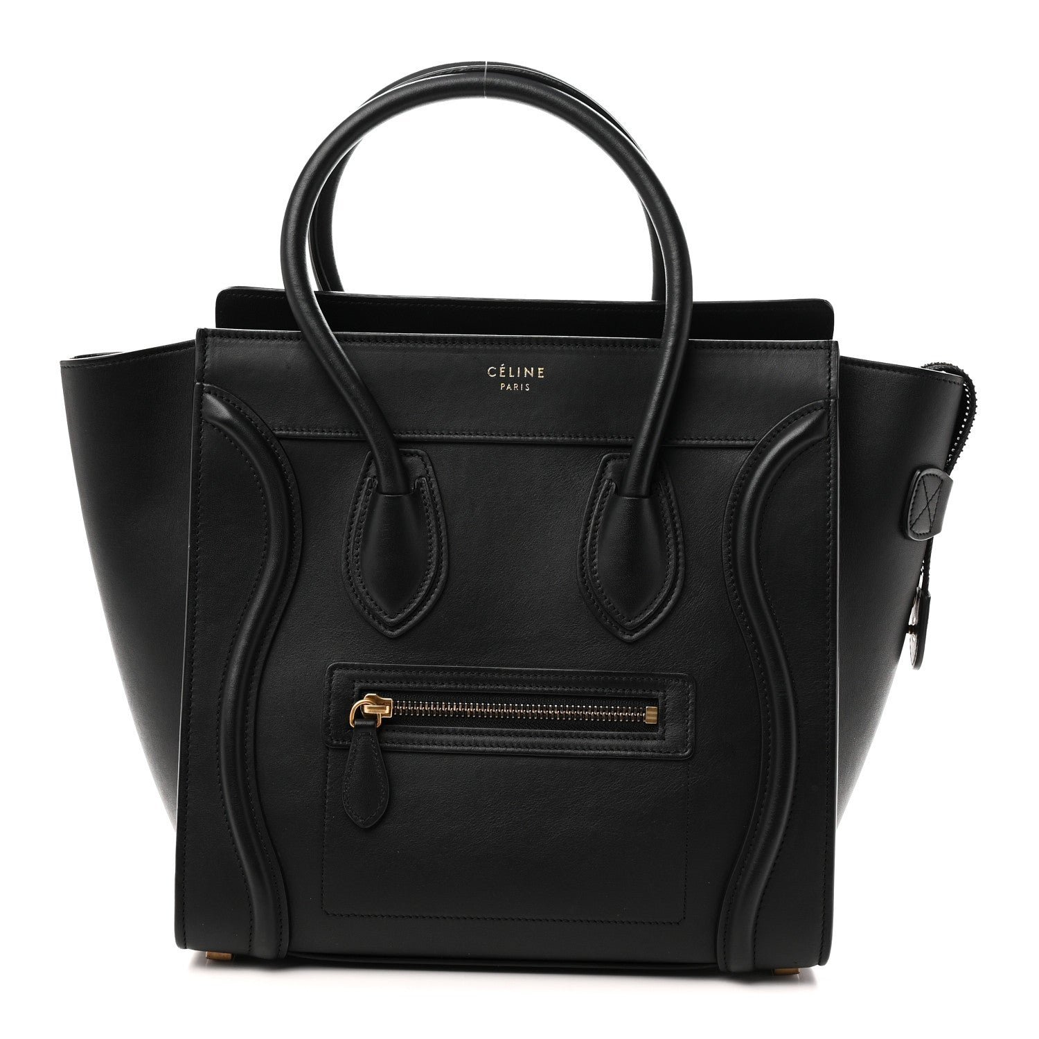 Celine Smooth Calfskin Micro Luggage Black