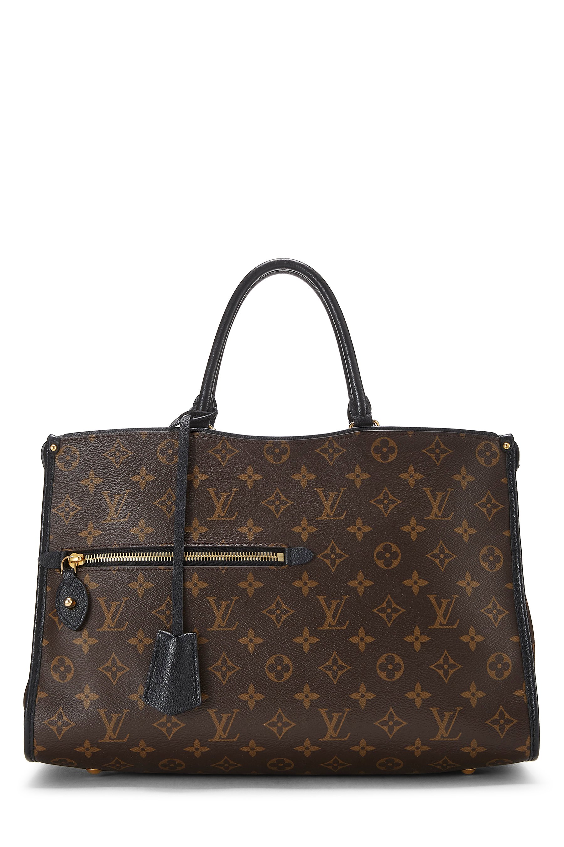 Black Monogram Canvas Popincourt NM MM