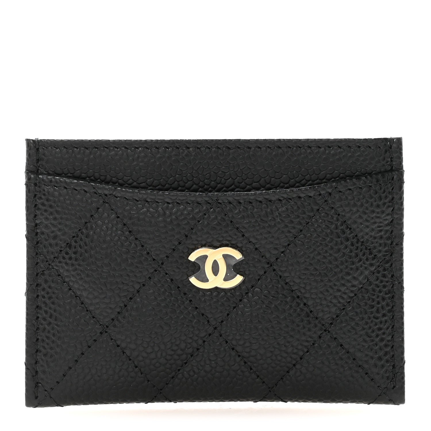Chanel Caviar Quilted Card Holder Black