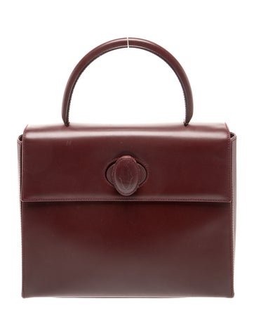 Cartier Leather Top Handle Bag