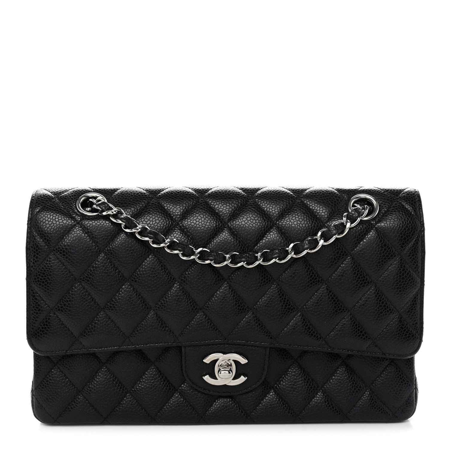 Chanel Caviar Quilted Medium Double Flap Black