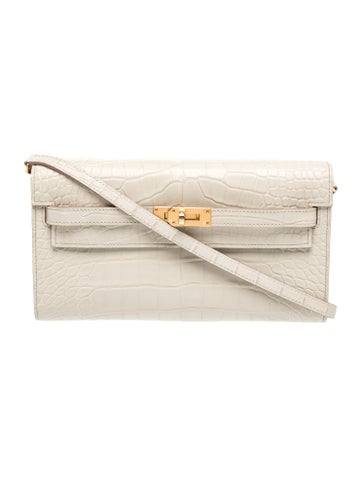 Matte Alligator Kelly To Go Wallet w/ Tags