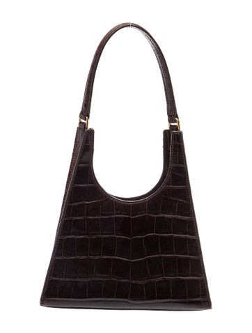 Staud Embossed Leather Shoulder Bag