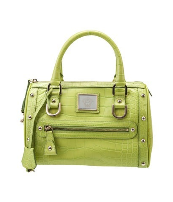Versace Leather Top Handle Bag