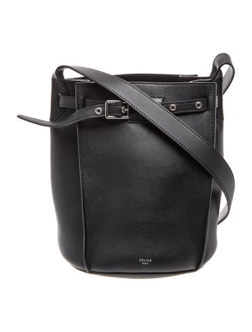 Leather Big Bucket w/Strap