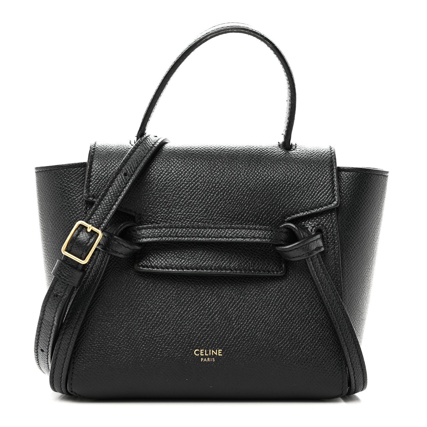 Celine Celine Grained Calfskin Pico Belt Bag Black