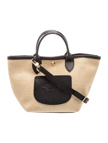 Straw Top Handle Bag