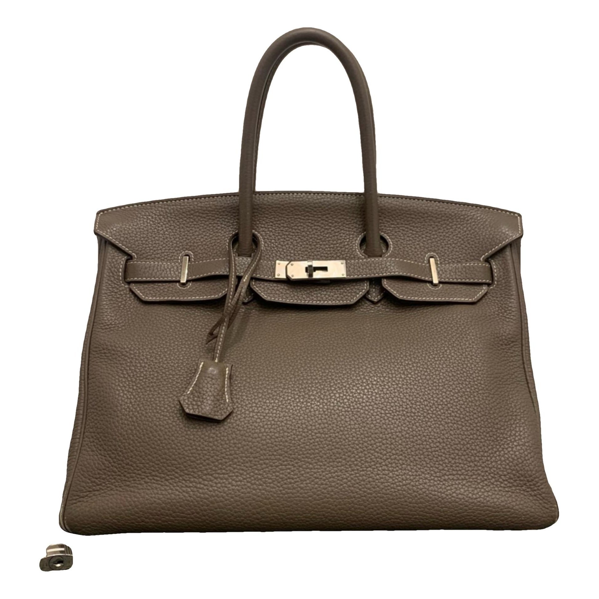 Birkin 35 leather handbag