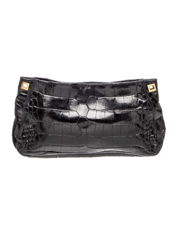 Embossed Leather Clutch Vintage