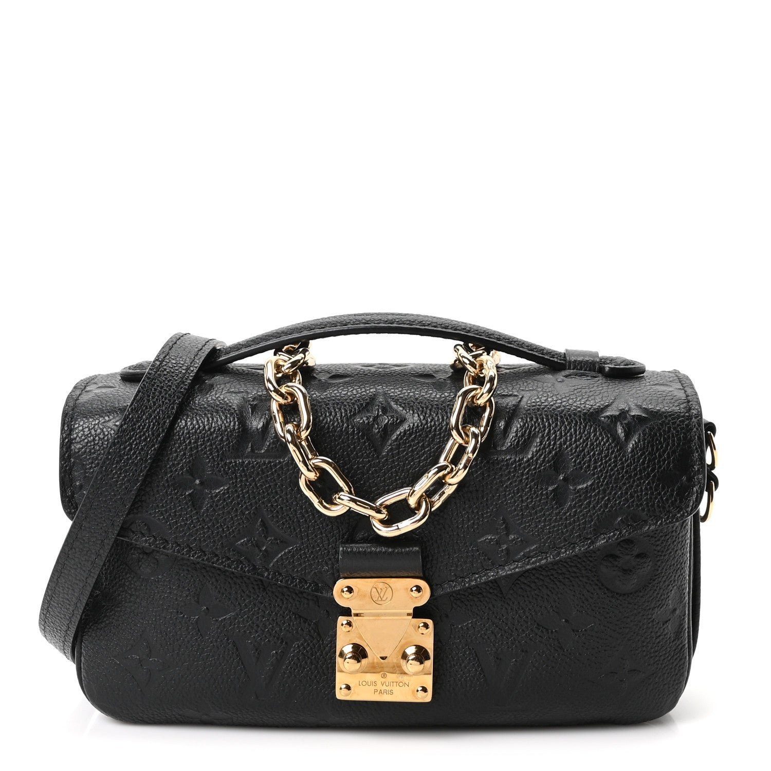 Louis Vuitton Empreinte Pochette Metis East West Black