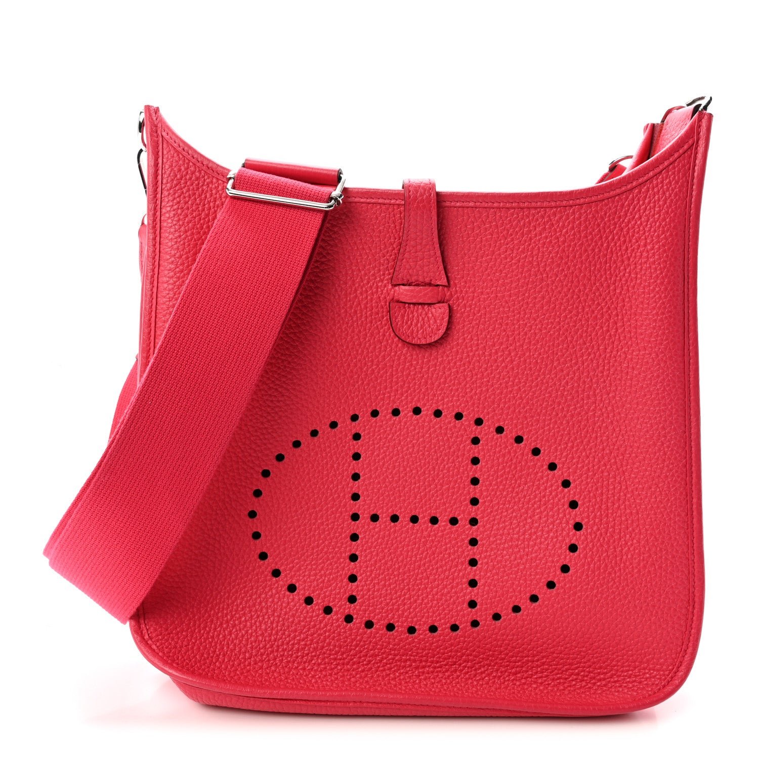 Hermes Taurillon Clemence Evelyne III PM Rose Extreme