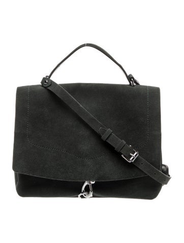 Suede Top Handle Bag