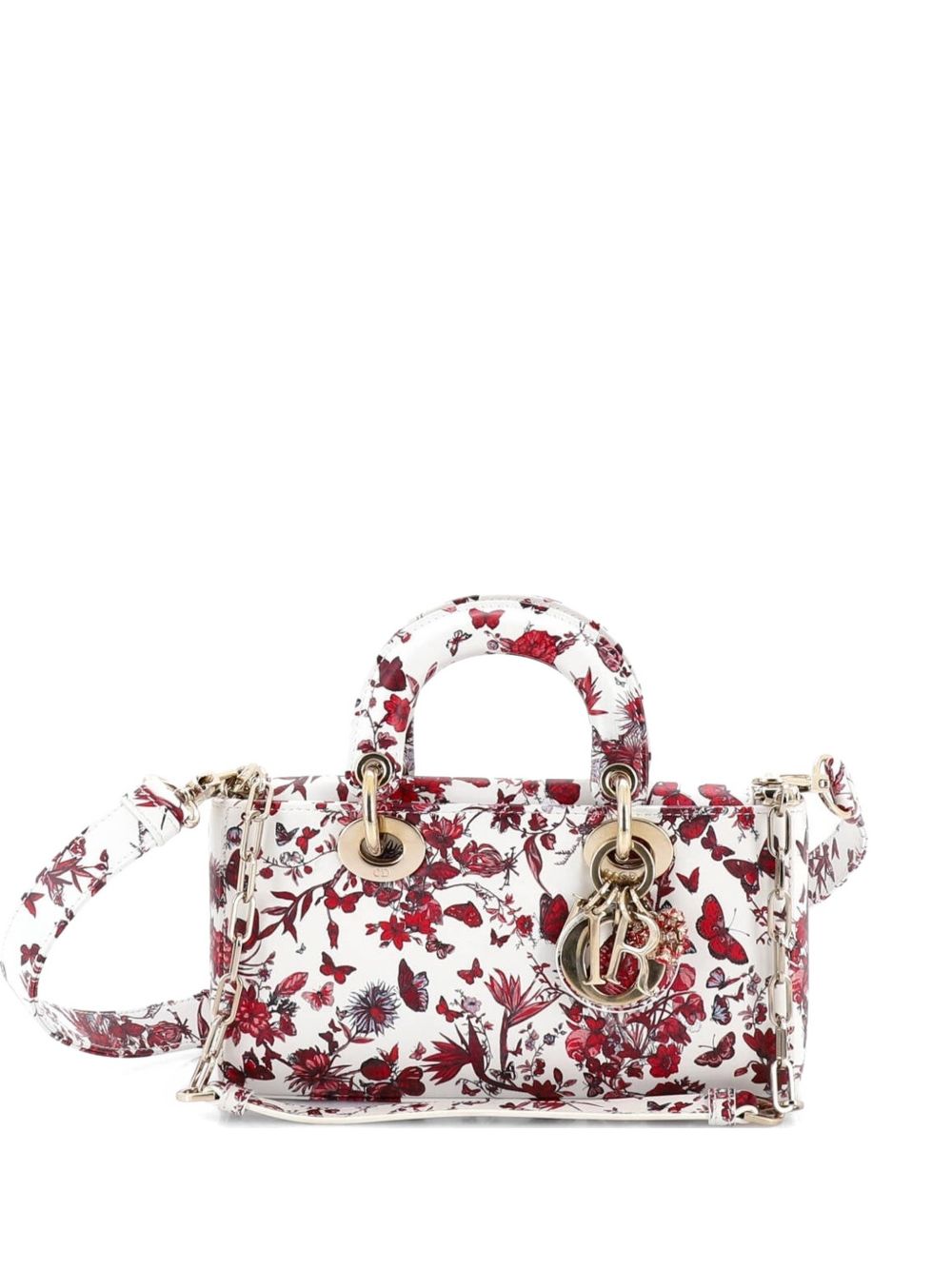 Lady D-Joy Bag Printed Leather Small satchel