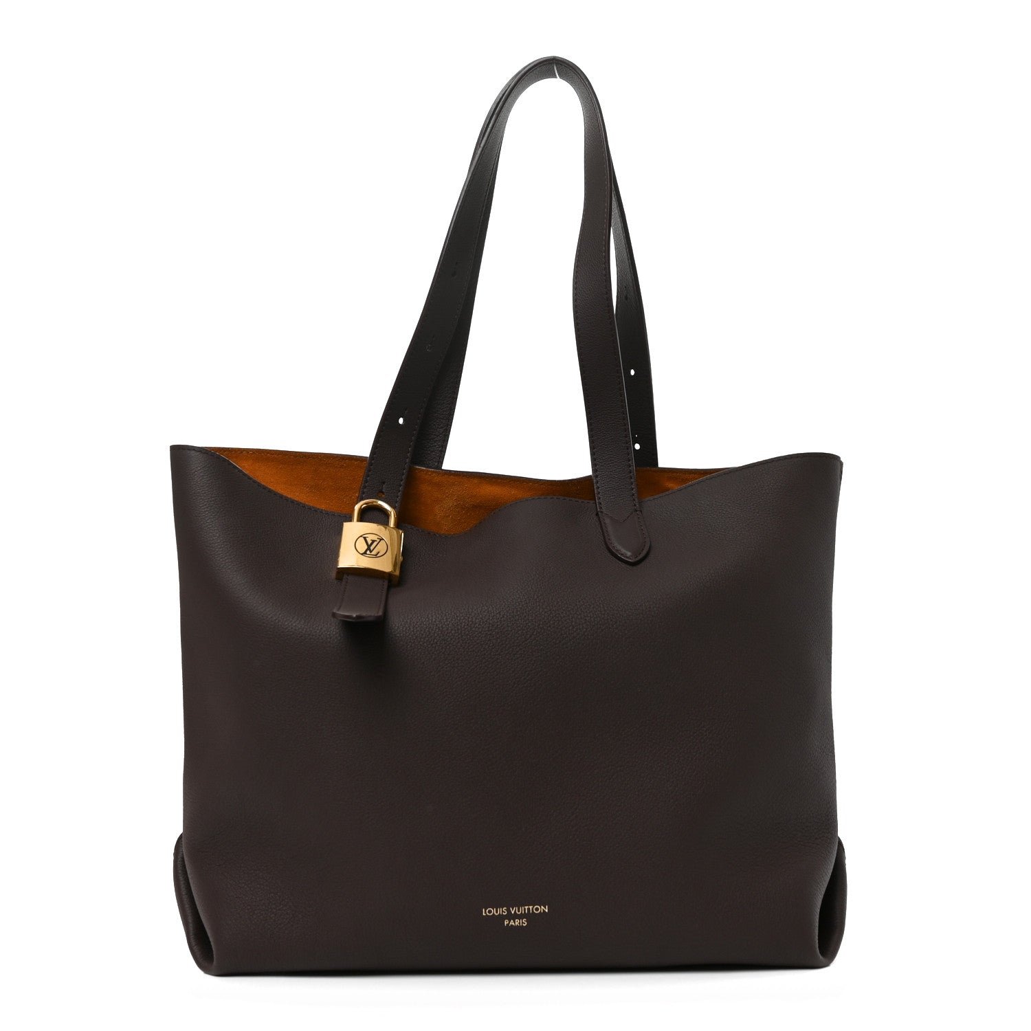Louis Vuitton Grained Calfskin Low Key Cabas MM Chocolate