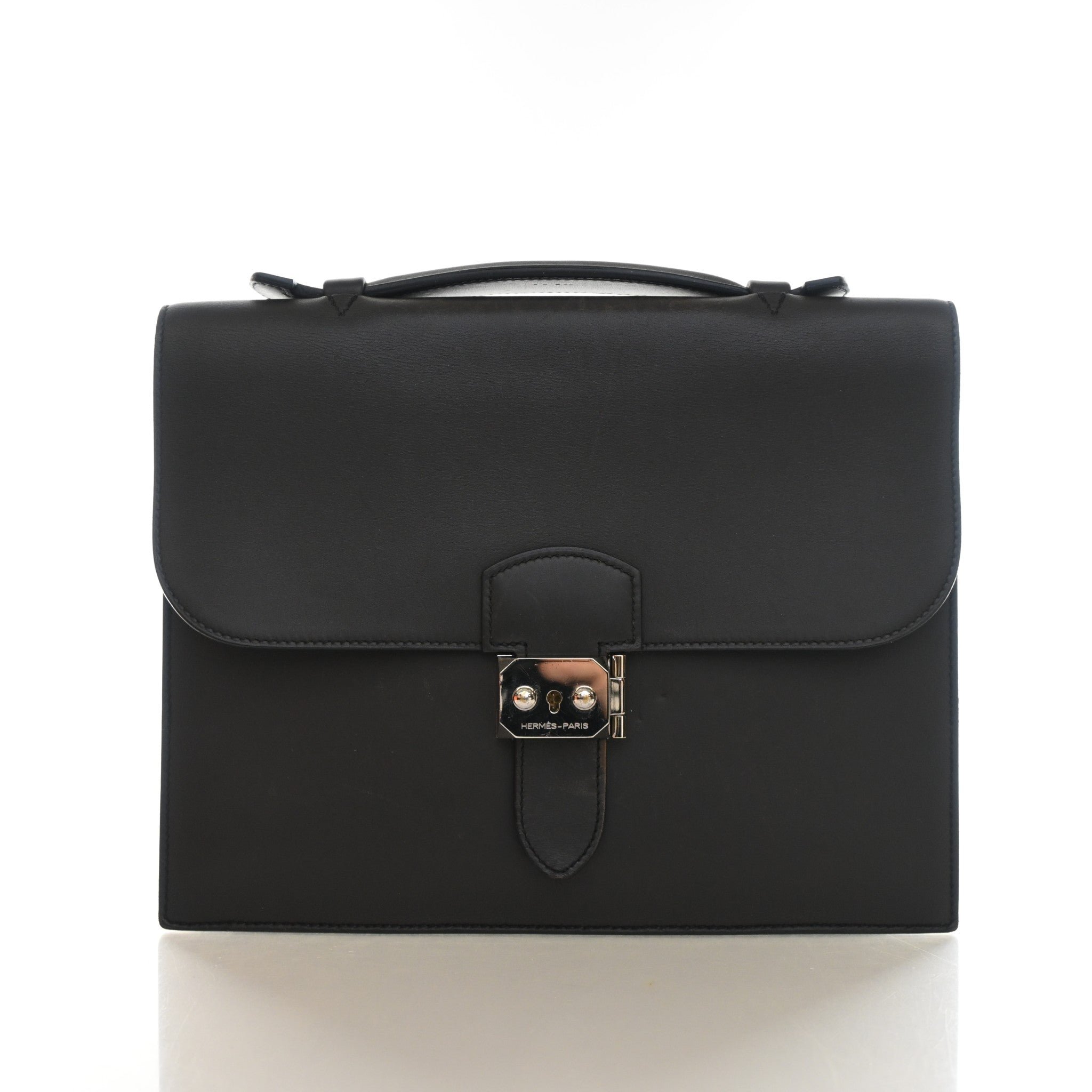 Hermes Noir Swift Sac a Depeches 27
