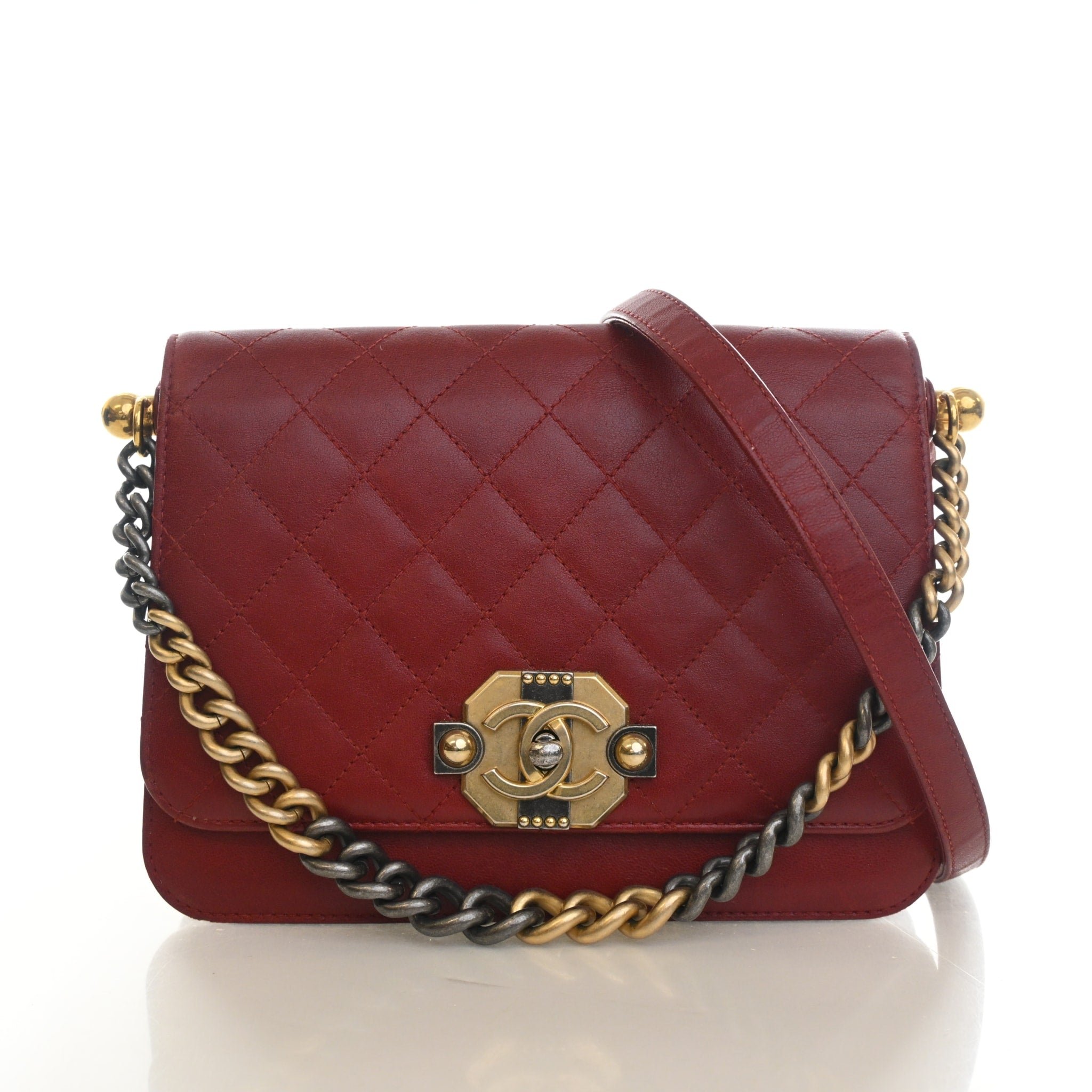 Chanel Medium Calfskin Chain Flap Bag