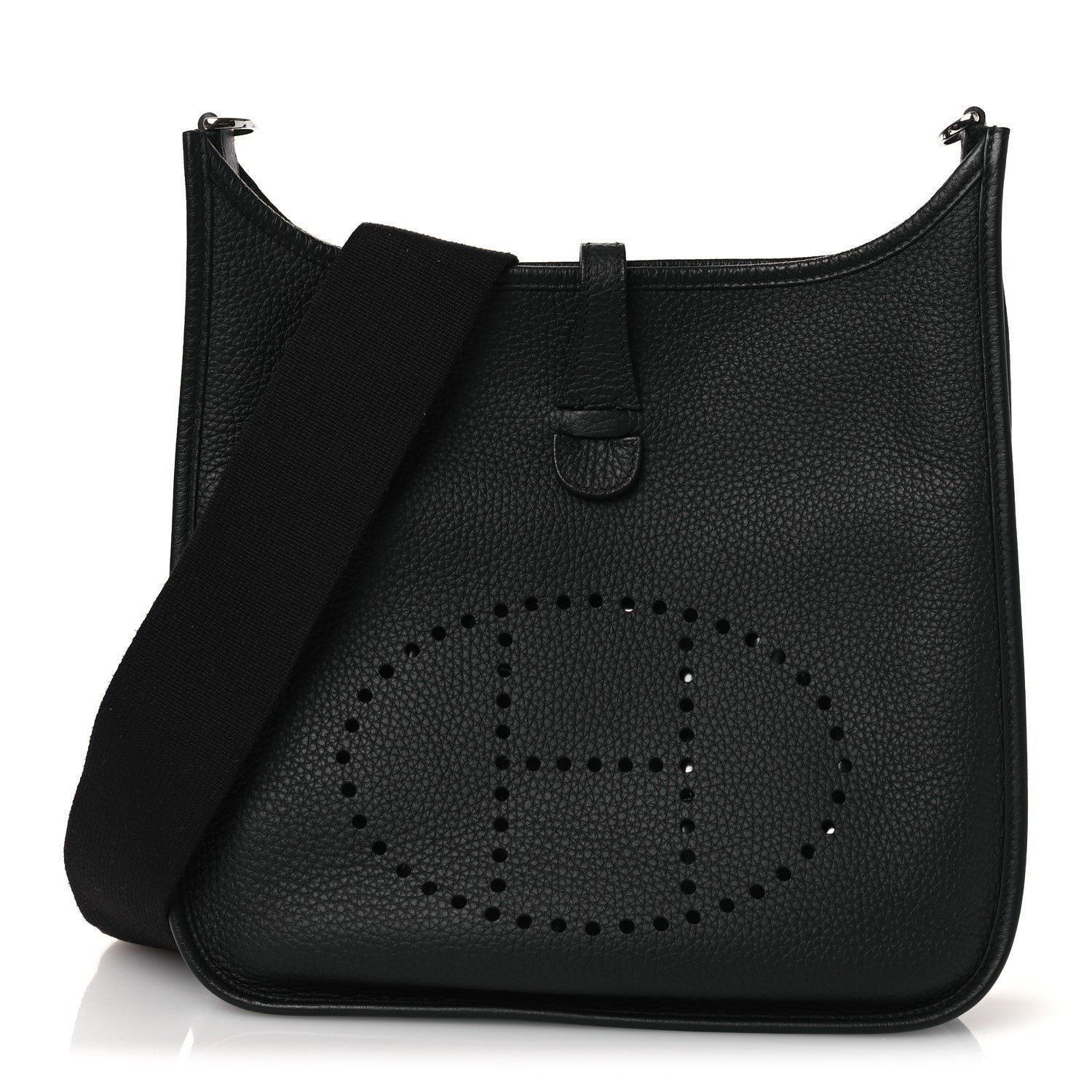 Hermes Hermes Taurillon Clemence Evelyne III PM Black
