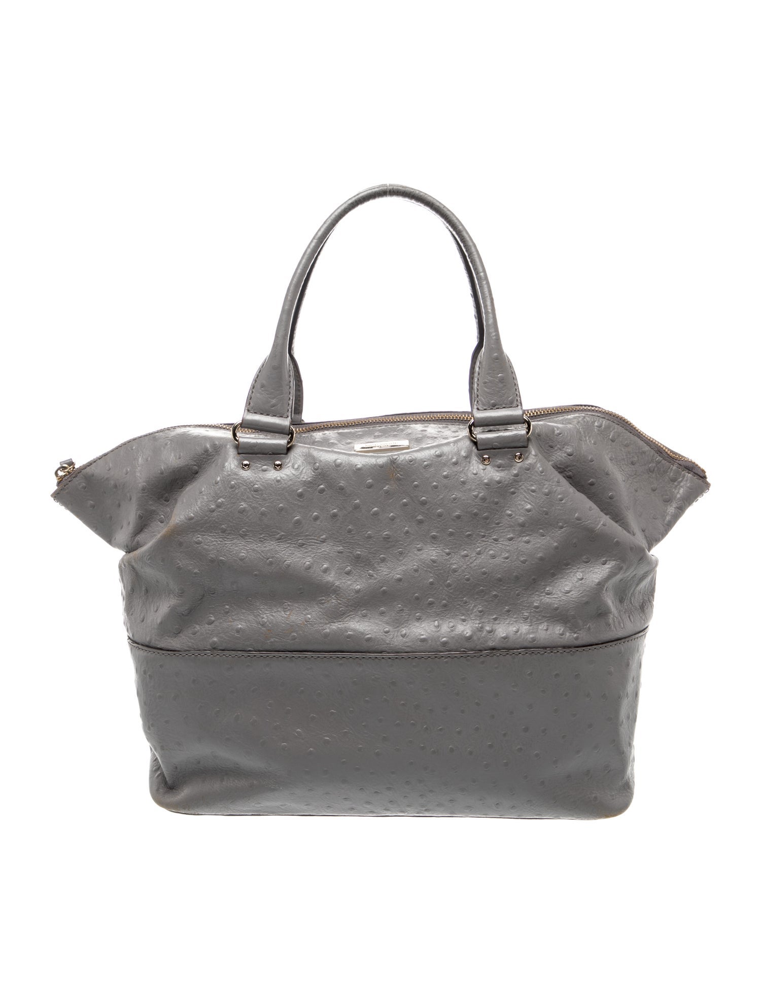 Ostrich Top Handle Bag