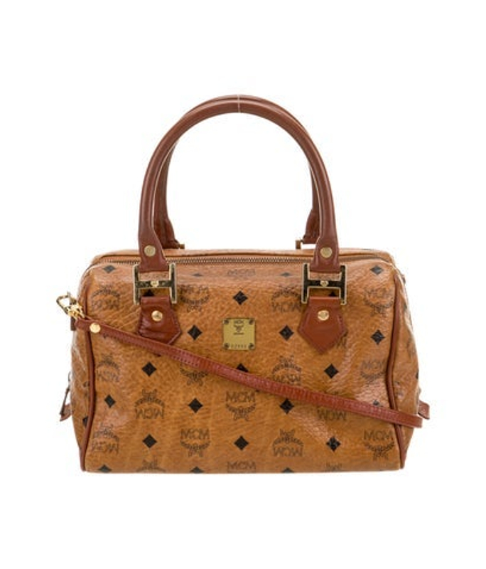 MCM Visetos Top Handle Bag