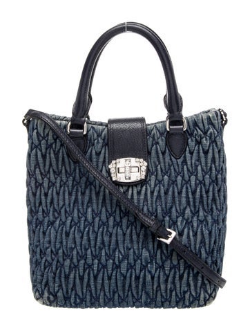 Miu Miu Denim Bucket Bag