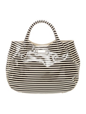 Patent Leather Top Handle Bag