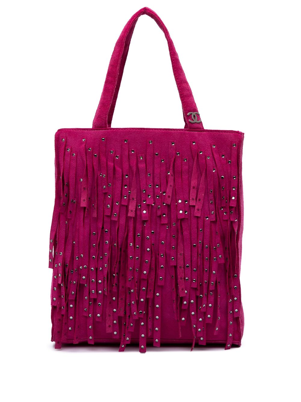 2000-2002 Mini Suede Studded Fringe tote bag