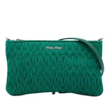 Matelasse Nylon Crystal Chain Crossbody