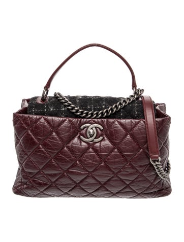 Tweed Top Handle Portobello Tote