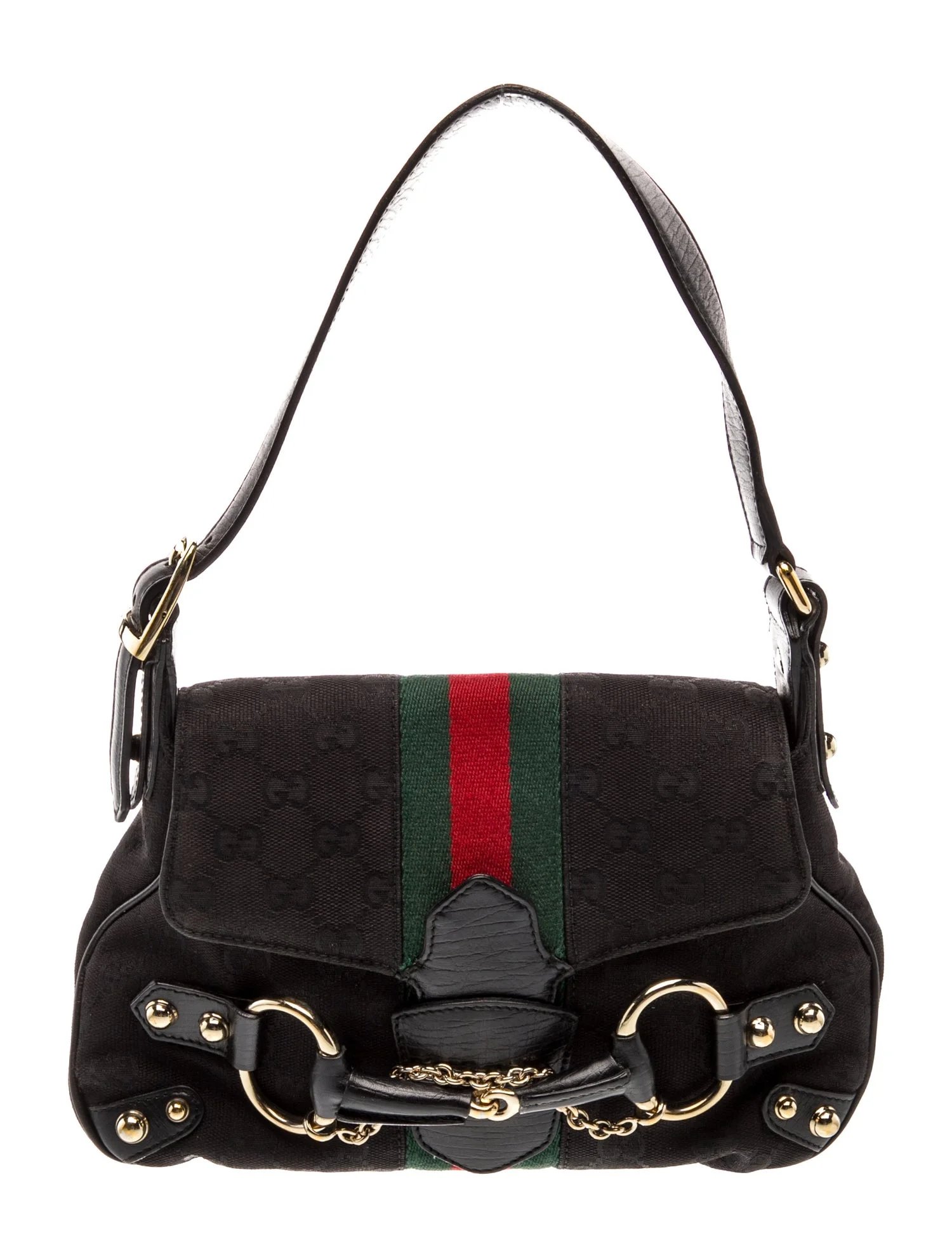 GG Canvas Horsebit Chain