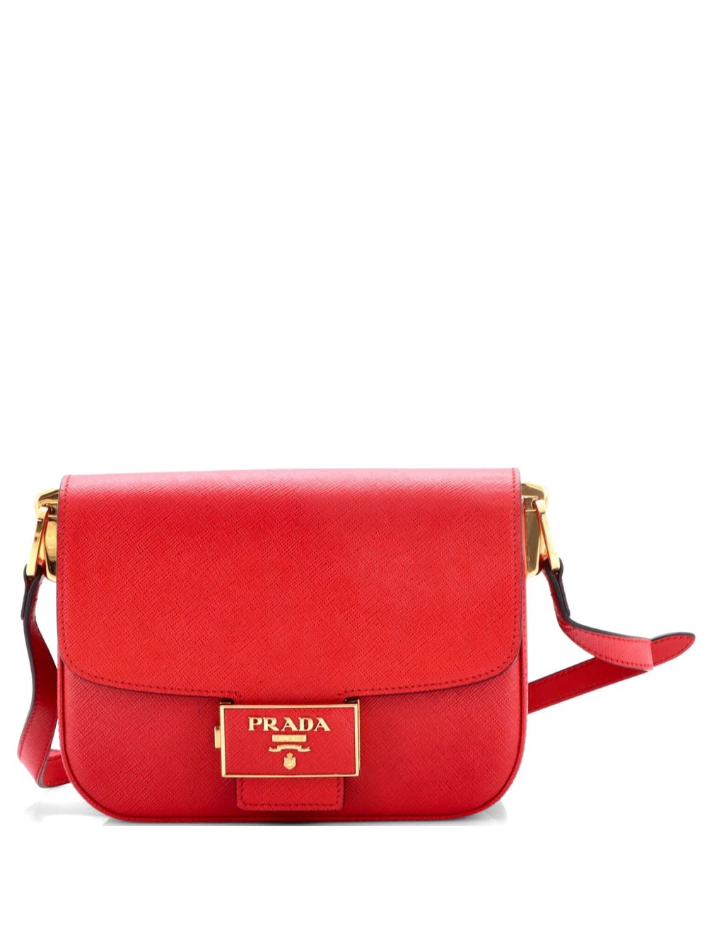Embleme Flap Bag Saffiano Leather Small shoulder bag
