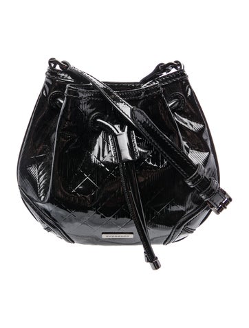 Patent Leather Bucket Bag